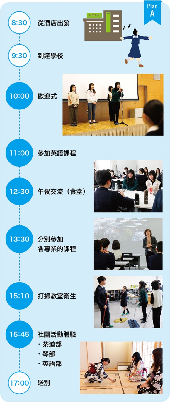 學校交流範例(1日)A